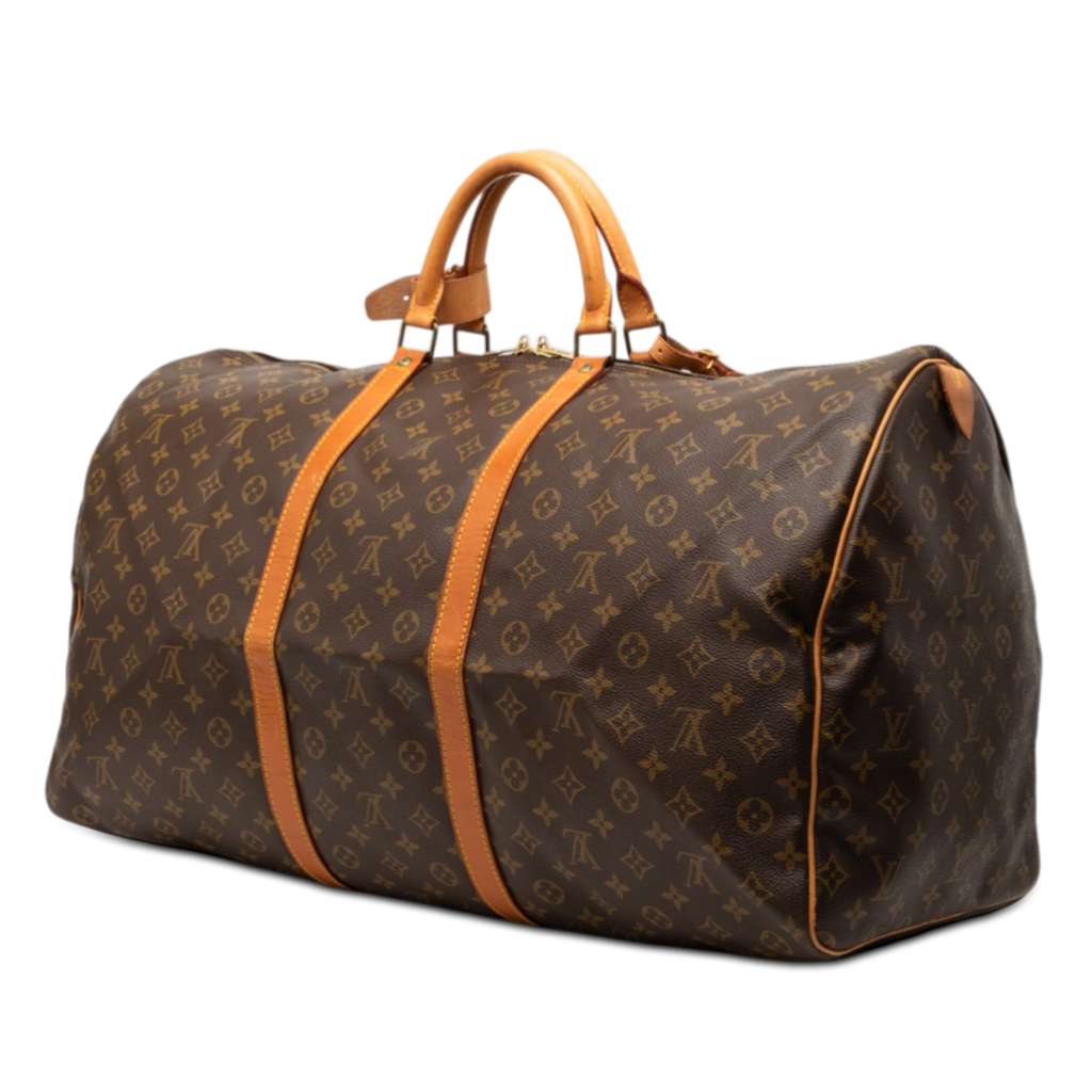 Louis Vuitton Monogram Keepall 60 Brown Good condition - Back View