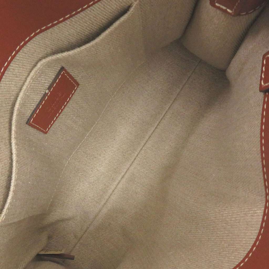 Chloé Small Linen Woody Fringe Tote Brown Good condition - Inside View