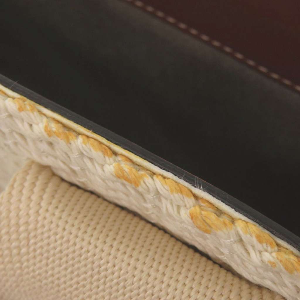 Chloé Small Linen Woody Fringe Tote Brown Good condition - Model View