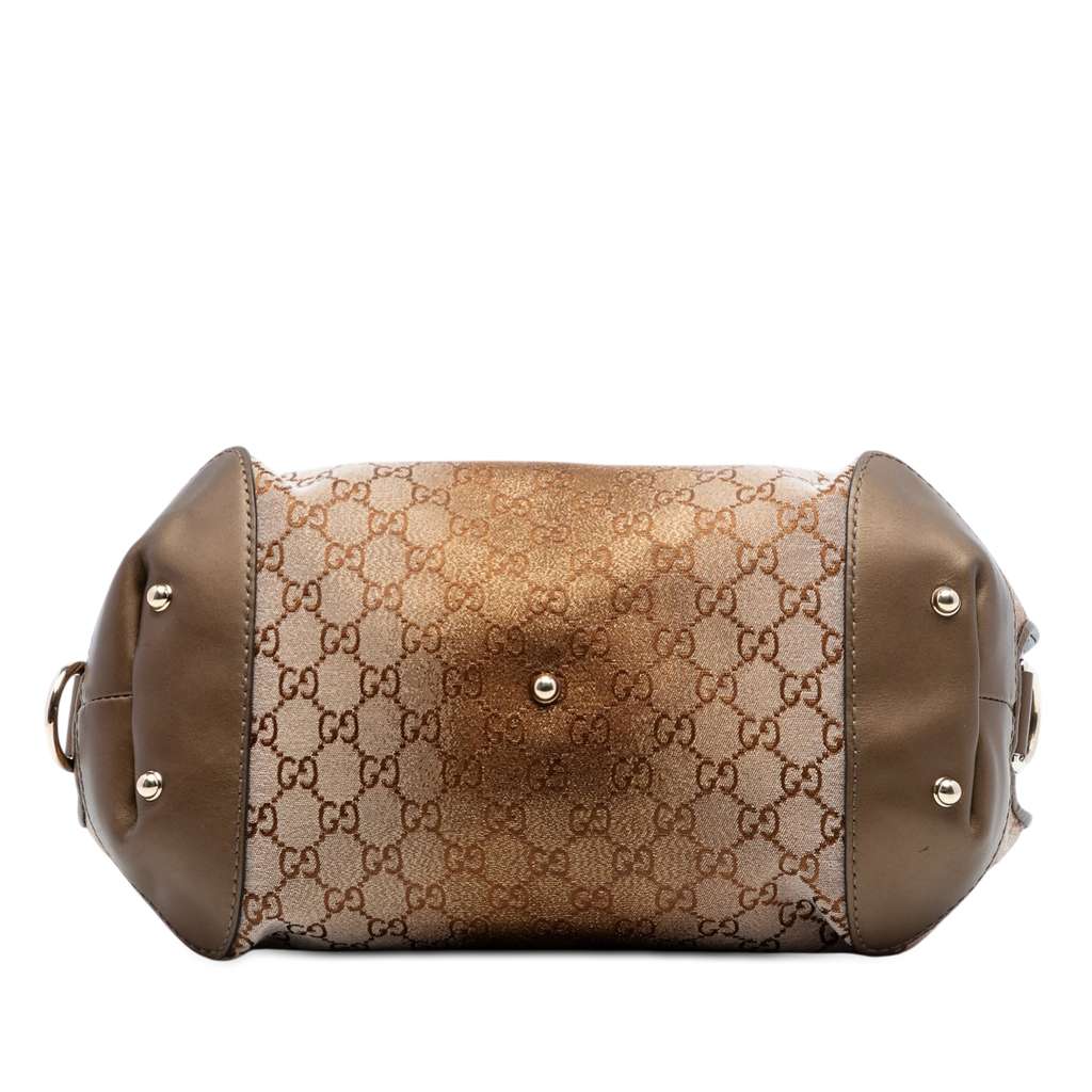 Gucci GG Lurex Heart Bit Satchel Beige Good condition - Inside View