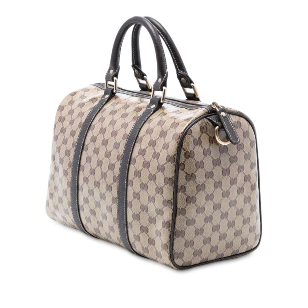 Gucci Medium GG Crystal Joy Boston Bag Beige Good condition - Back View