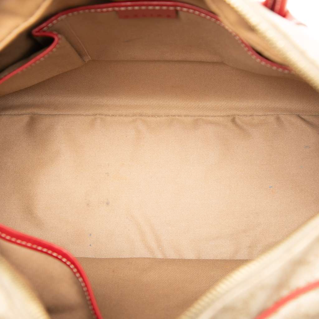 Celine Macadam Coated Canvas Handbag Beige Good condition - Model View