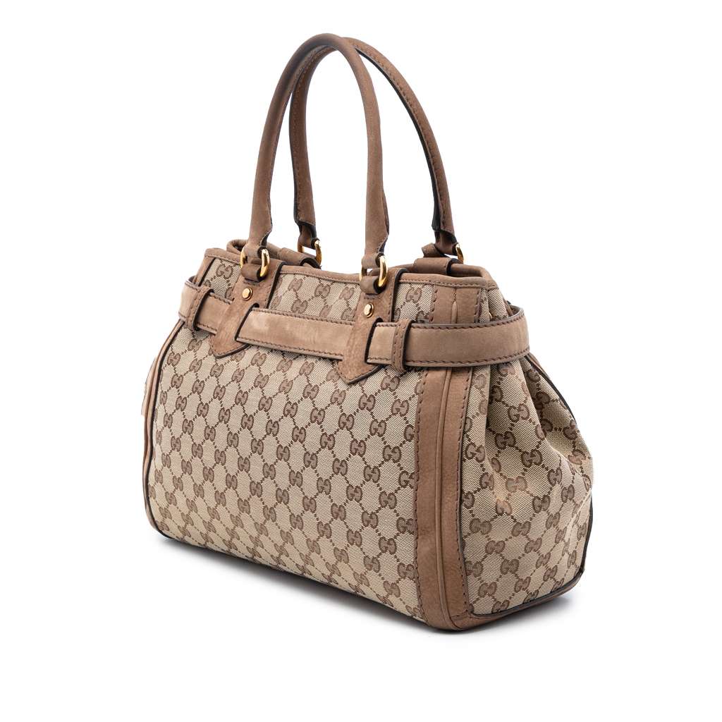 Gucci GG Canvas Running Tote Beige Good condition - Back View