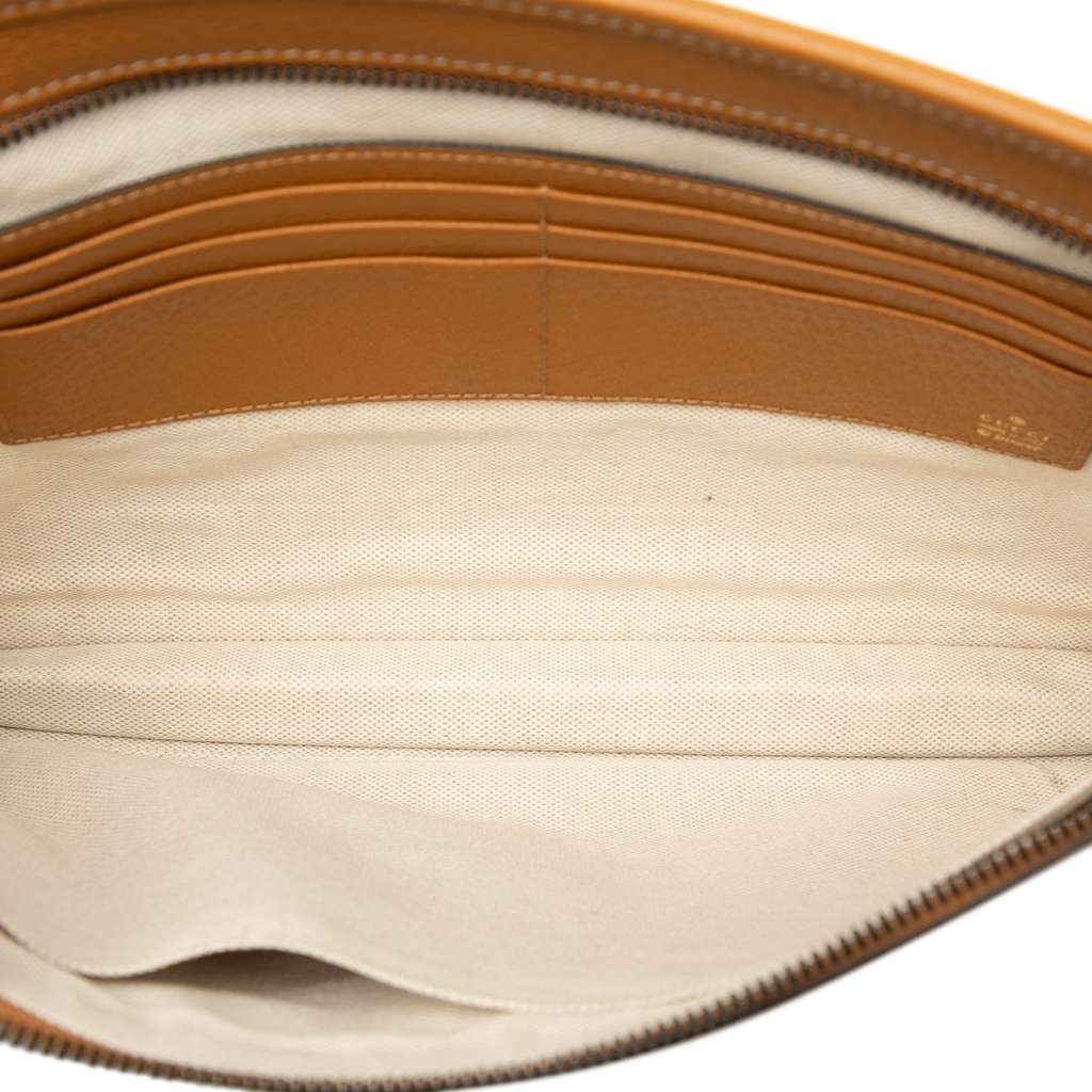 Gucci Disney Micro GG Supreme Mickey Mouse Clutch Brown Canvas Good condition - Model View