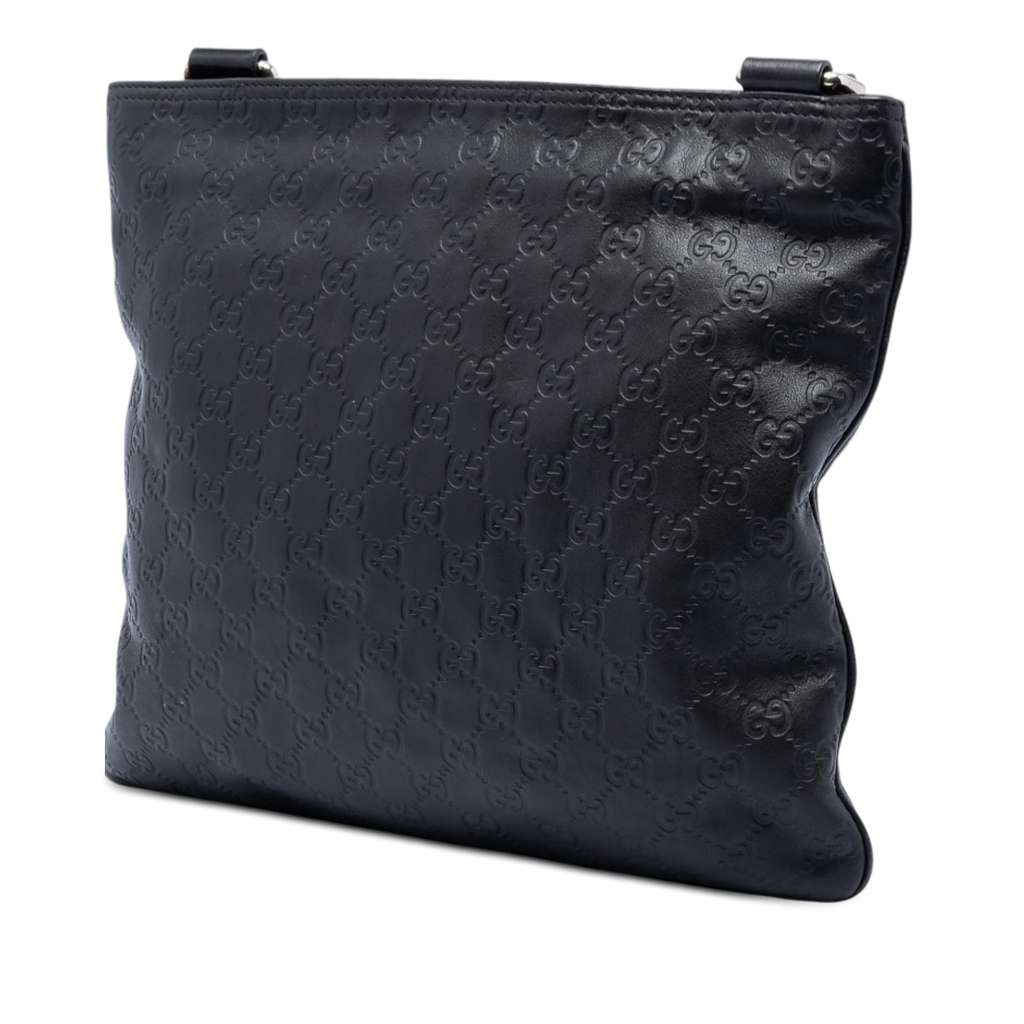 Gucci Guccissima Crossbody Black Leather Good condition - Back View