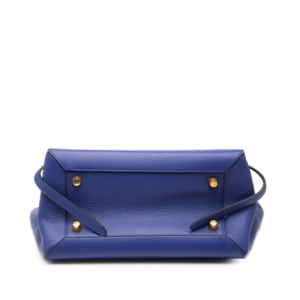 Celine Mini Leather Belt Bag Satchel Blue Leather Good condition - Inside View
