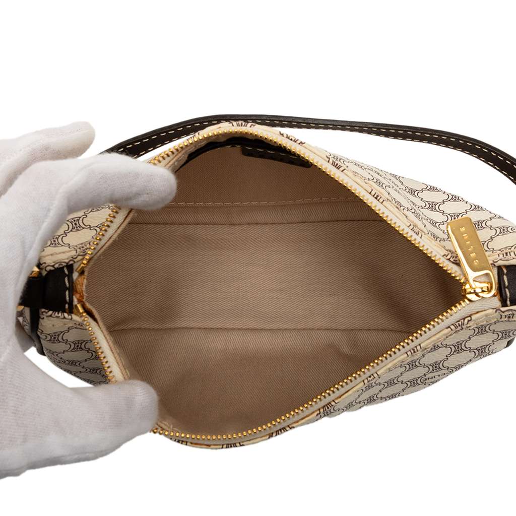 Celine Macadam Coated Canvas Shoulder Bag Brown Canvas Good condition - Model View