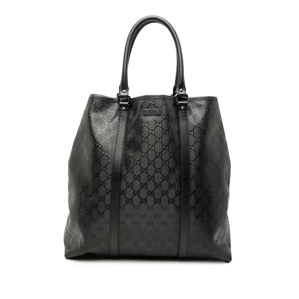 Gucci GG Imprime Joy Vertical Tote Black Canvas Very good - Front View