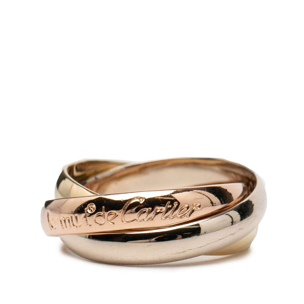 Cartier 18K Tricolor Gold Les Must de Cartier Trinity Ring Gold Metal Good condition - Back View