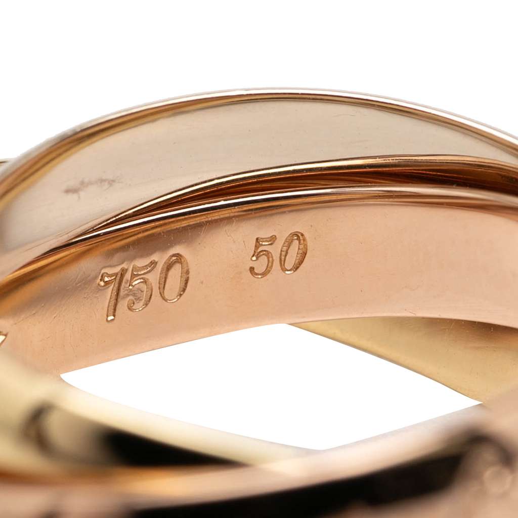 Cartier 18K Tricolor Gold Les Must de Cartier Trinity Ring Gold Metal Good condition - Box View