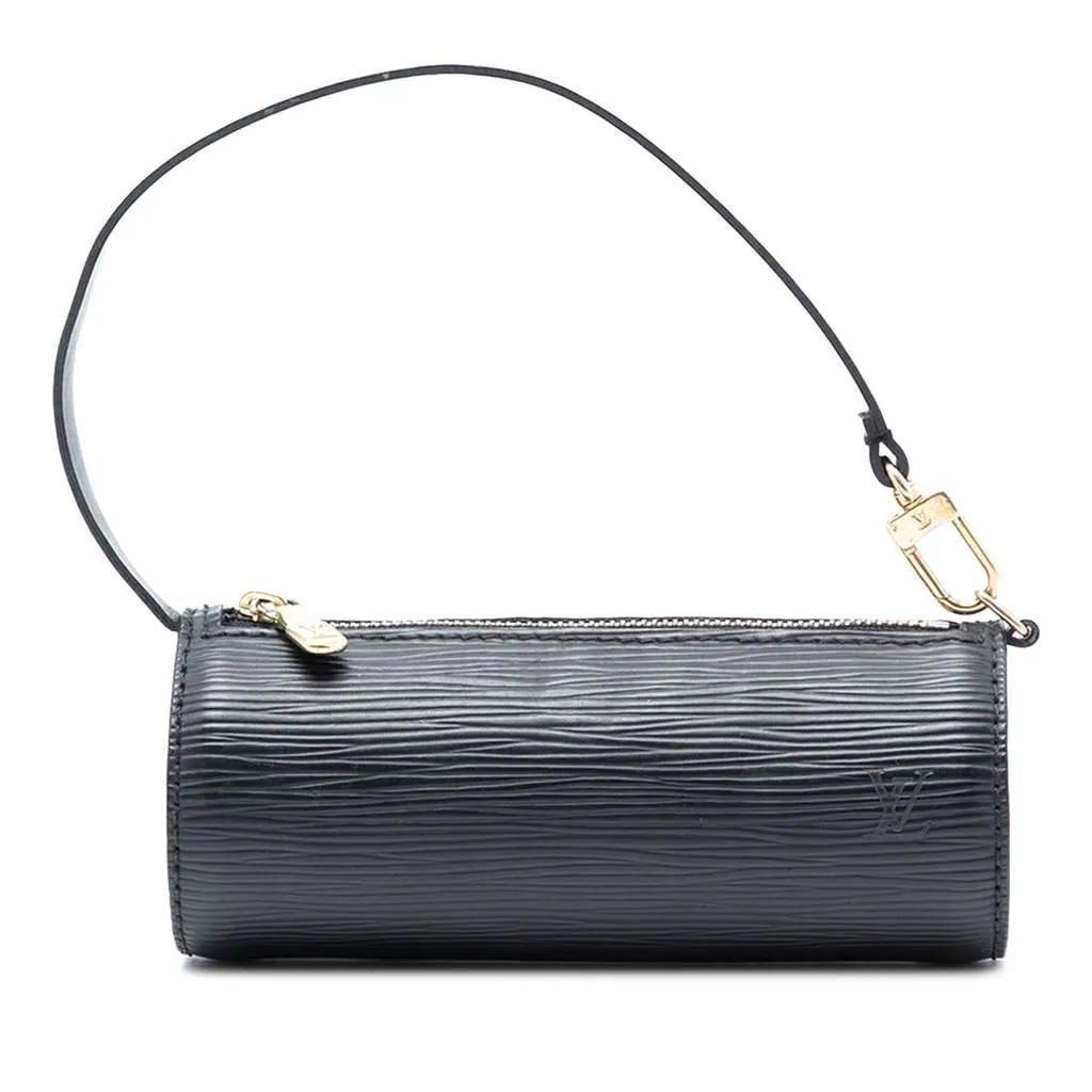 Louis Vuitton Epi Pochette Papillon Black Leather Very good - Front View
