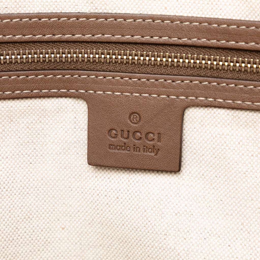 Gucci GG Supreme Nice Tote White Canvas Good condition - Box View