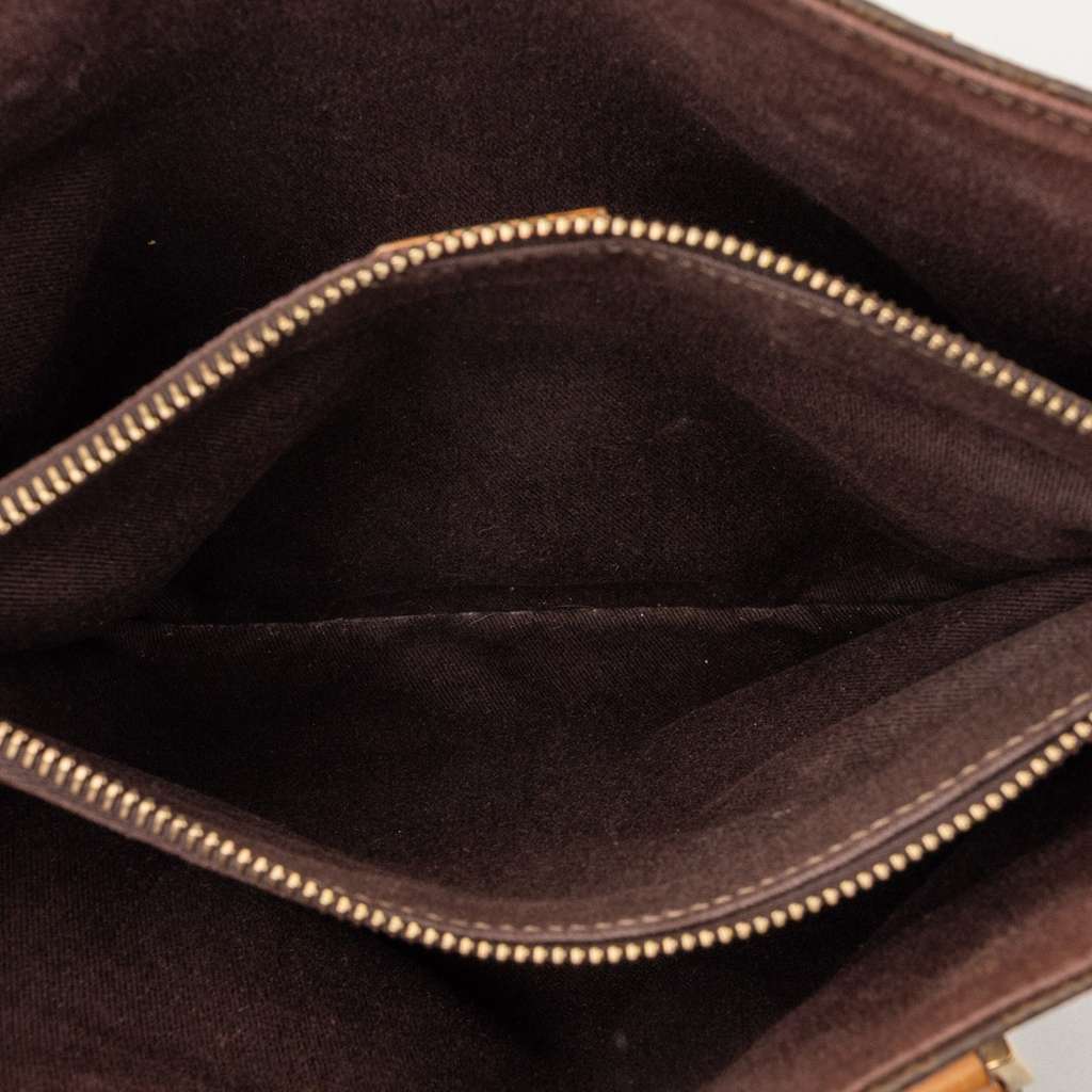 Celine Macadam Coated Canvas Tote Brown Canvas Fair condition - Model View