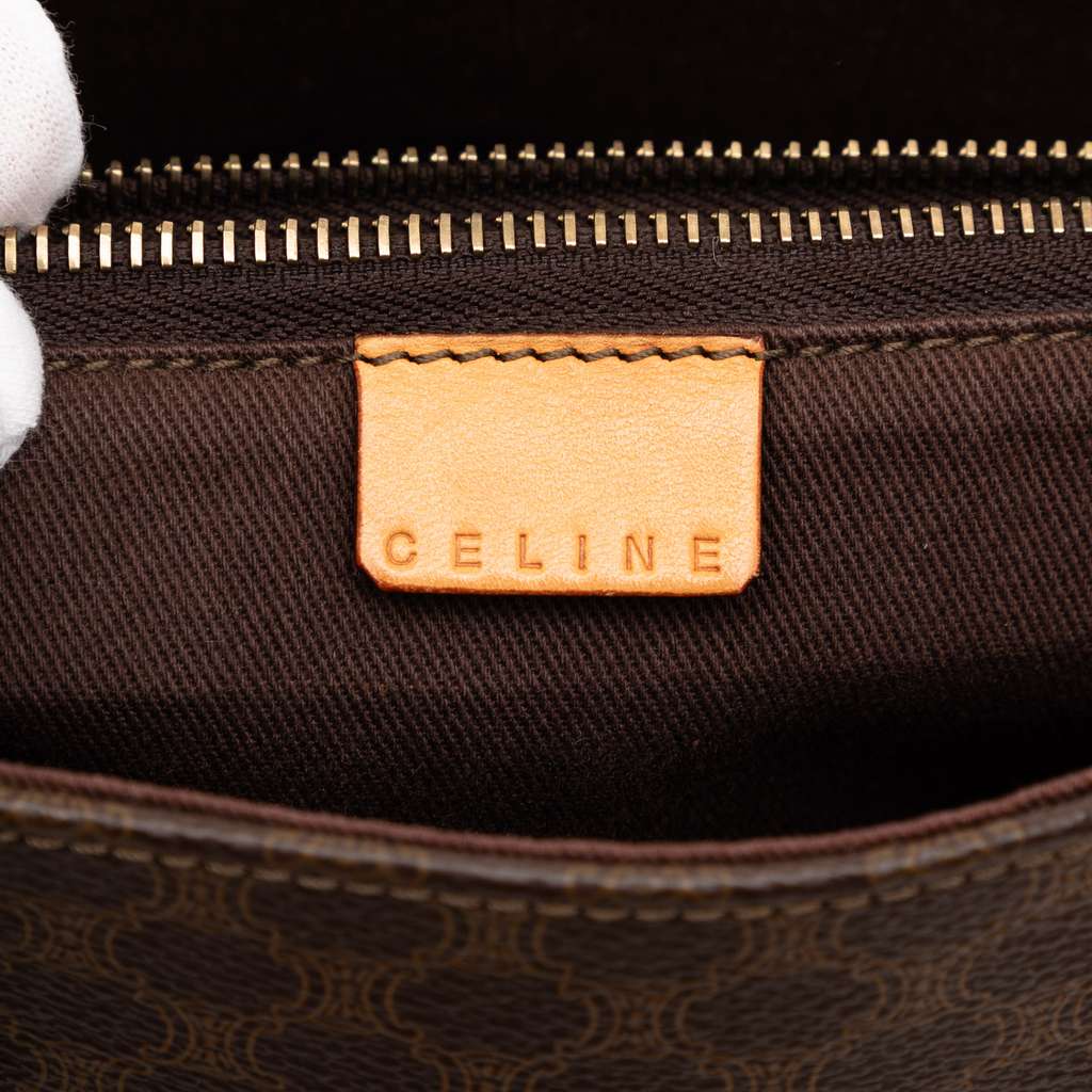 Celine Macadam Coated Canvas Tote Brown Canvas Fair condition - Box View