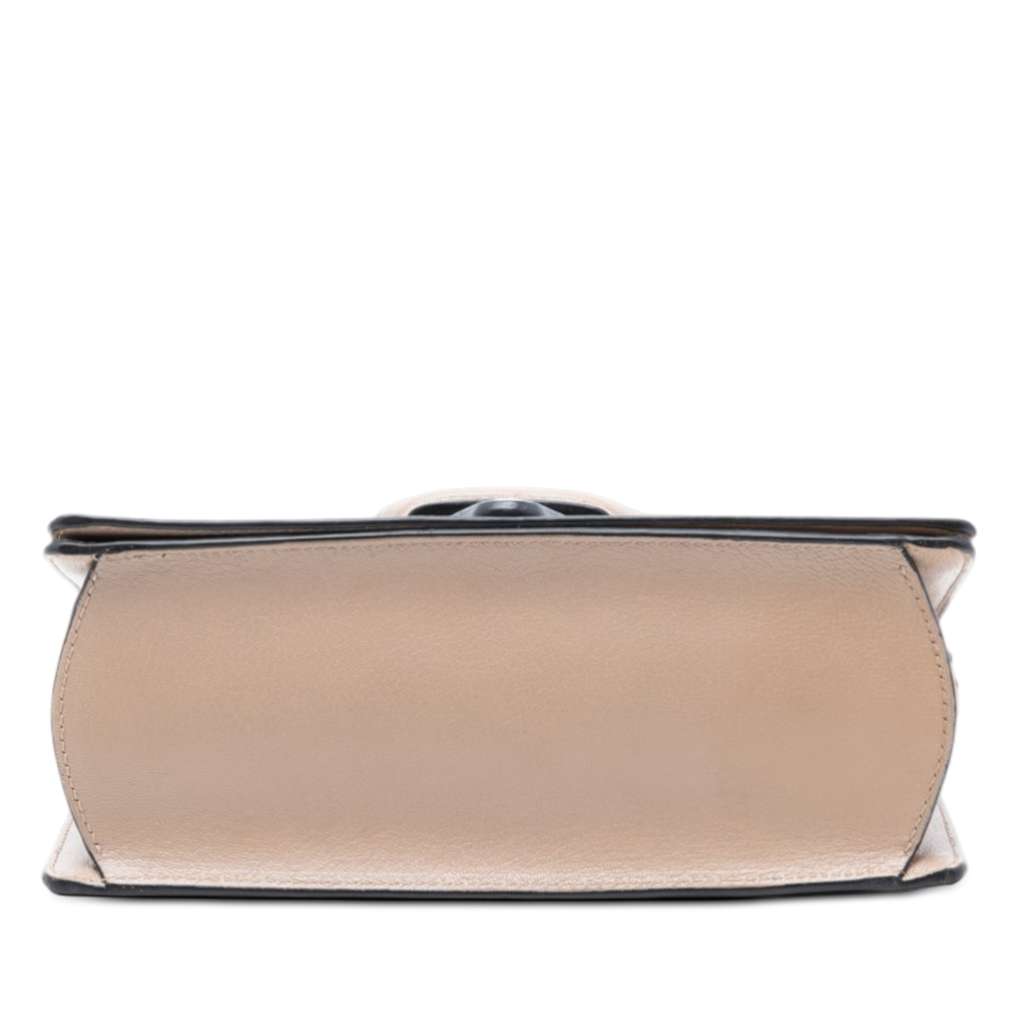 Loewe Medium Perforated Leather Barcelona Crossbody Beige Leather Good condition - Inside View