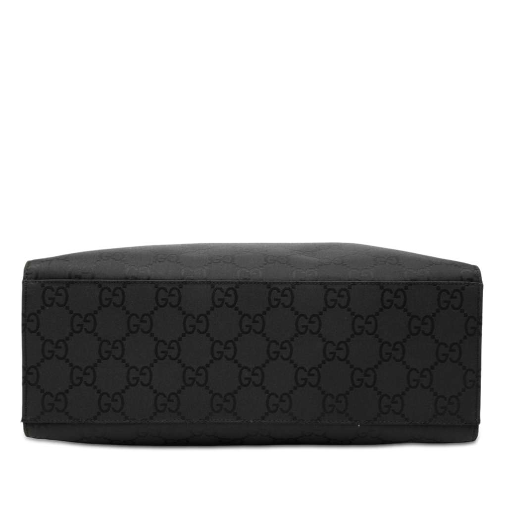 Gucci GG Nylon Bamboo Handbag Black Good condition - Inside View