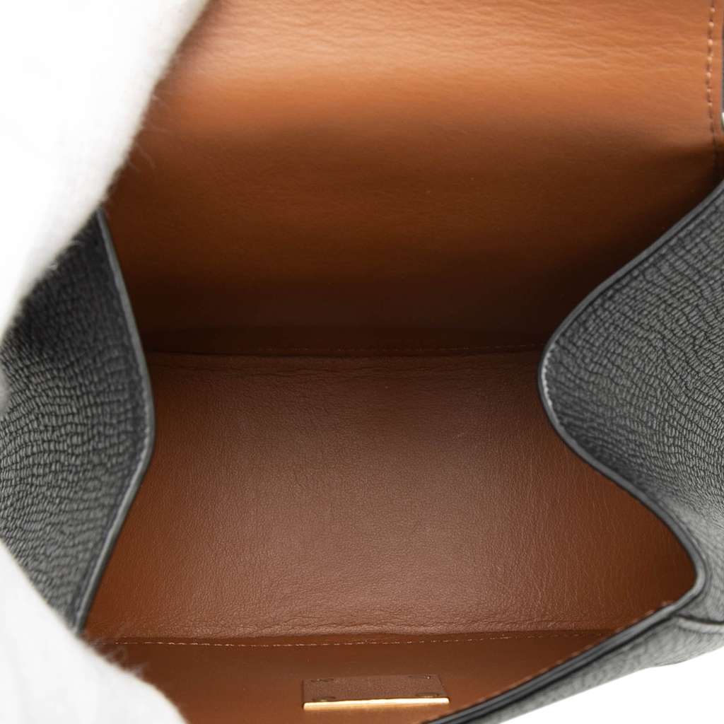 Bottega Veneta Grained Calfskin Palmellato Belt Bag Black Leather Good condition - Model View