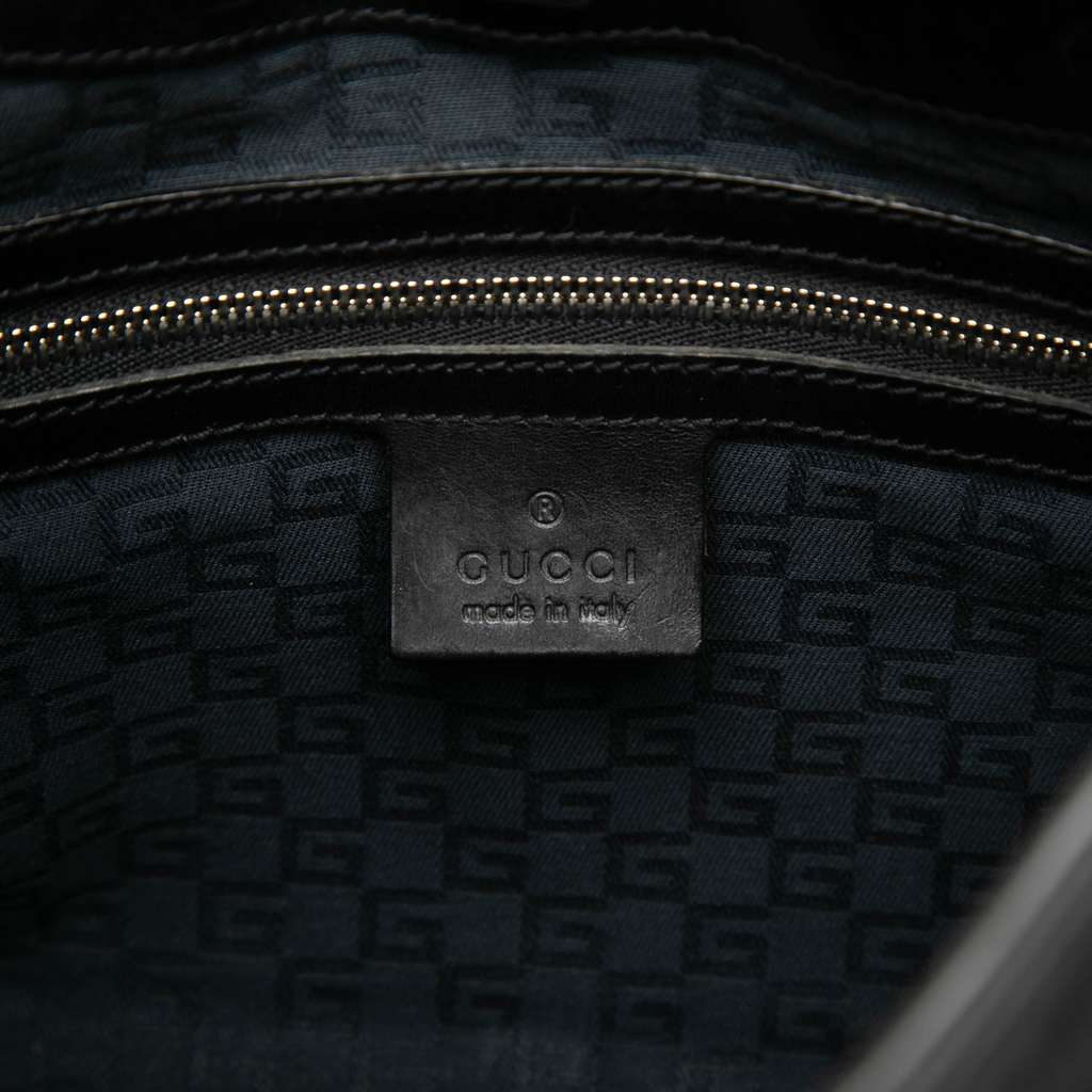 Gucci Canvas Reins Hobo Black Canvas Good condition - Box View