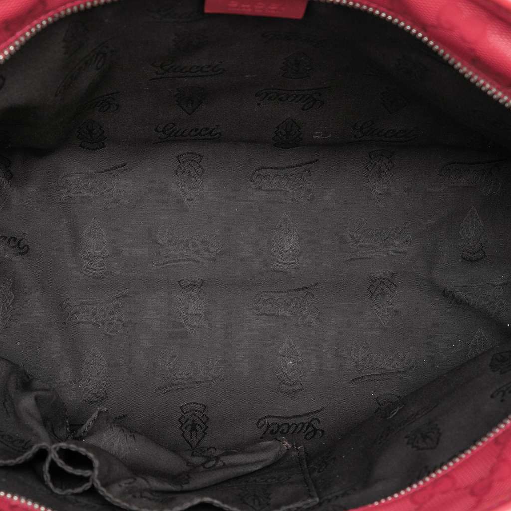 Gucci GG Imprime Tote Red Canvas Good condition - Model View