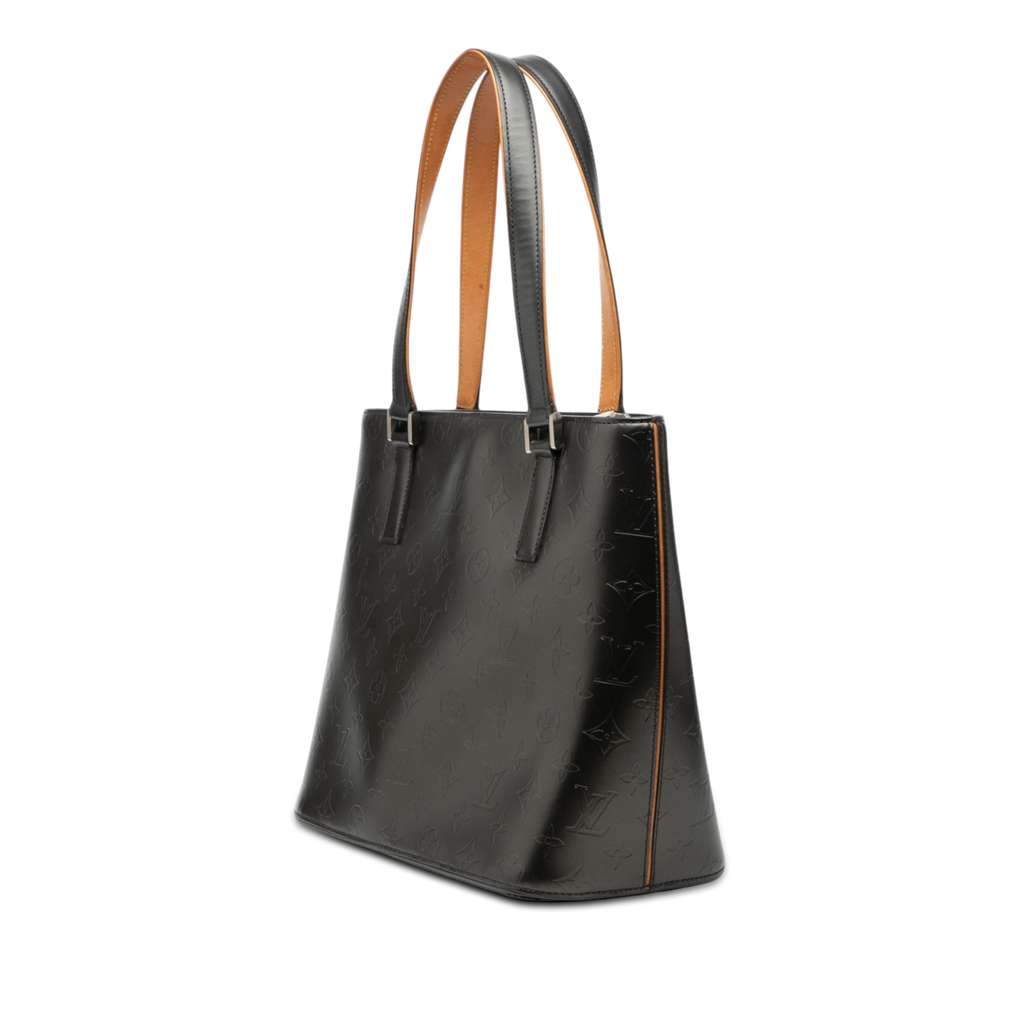 Louis Vuitton Monogram Mat Stockton Grey Leather Good condition - Back View