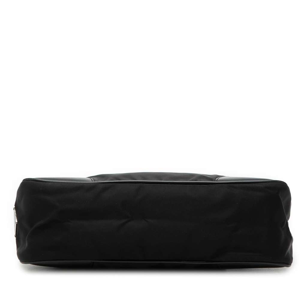 Prada Vitello Trimmed Tessuto Handbag Black Good condition - Inside View