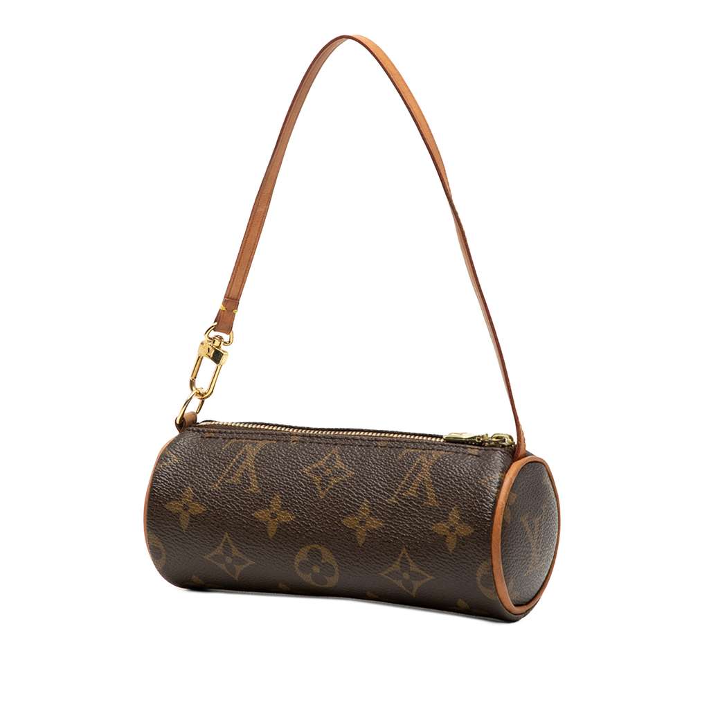 Louis Vuitton Monogram Papillon Pochette Brown Good condition - Back View