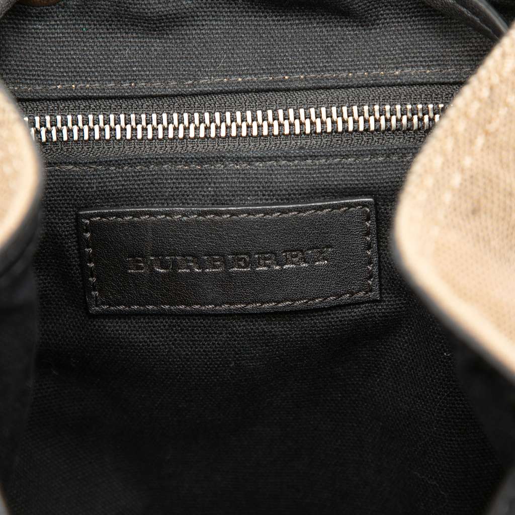 Burberry Mega Check Canvas Star Sequin Backpack Brown Canvas Good condition - Box View