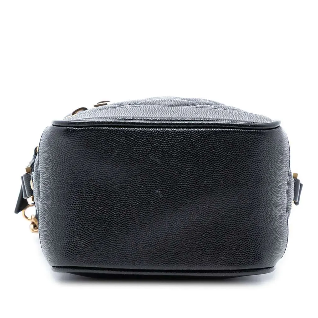 Saint Laurent Grain de Poudre Quilted 80s Vanity Bag Black Leather Very good - Inside View