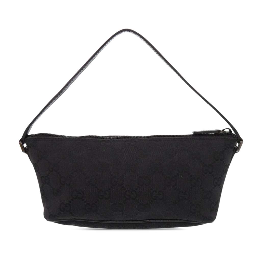 Gucci GG Canvas Boat Black Canvas Good condition - Back View