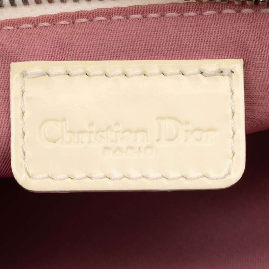 Dior Mini Diorissimo Coated Canvas Saddle Pochette Pink Canvas Good condition - Box View