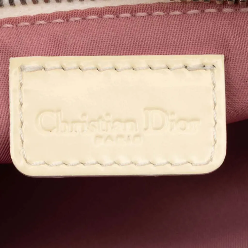 Dior Mini Diorissimo Coated Canvas Saddle Pochette Pink Canvas Very good - Box View
