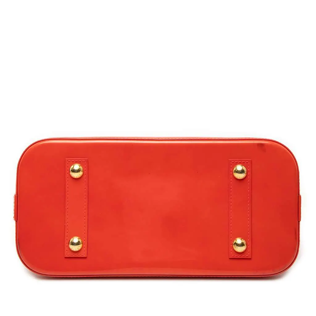 Louis Vuitton Monogram Vernis Alma PM Orange Leather Very good - Inside View