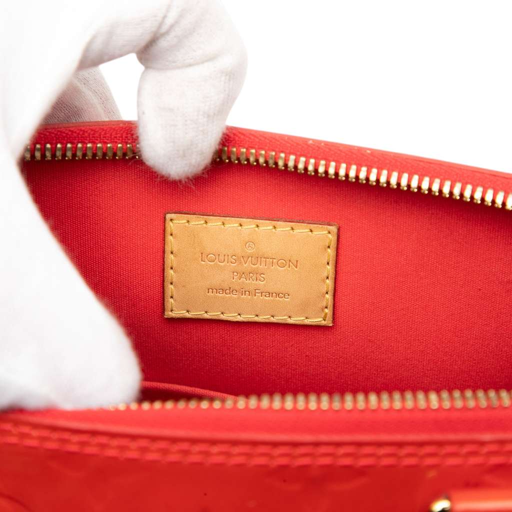 Louis Vuitton Monogram Vernis Alma PM Orange Leather Good condition - Box View