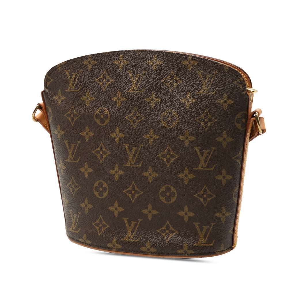 Louis Vuitton Monogram Drouot Brown Good condition - Back View