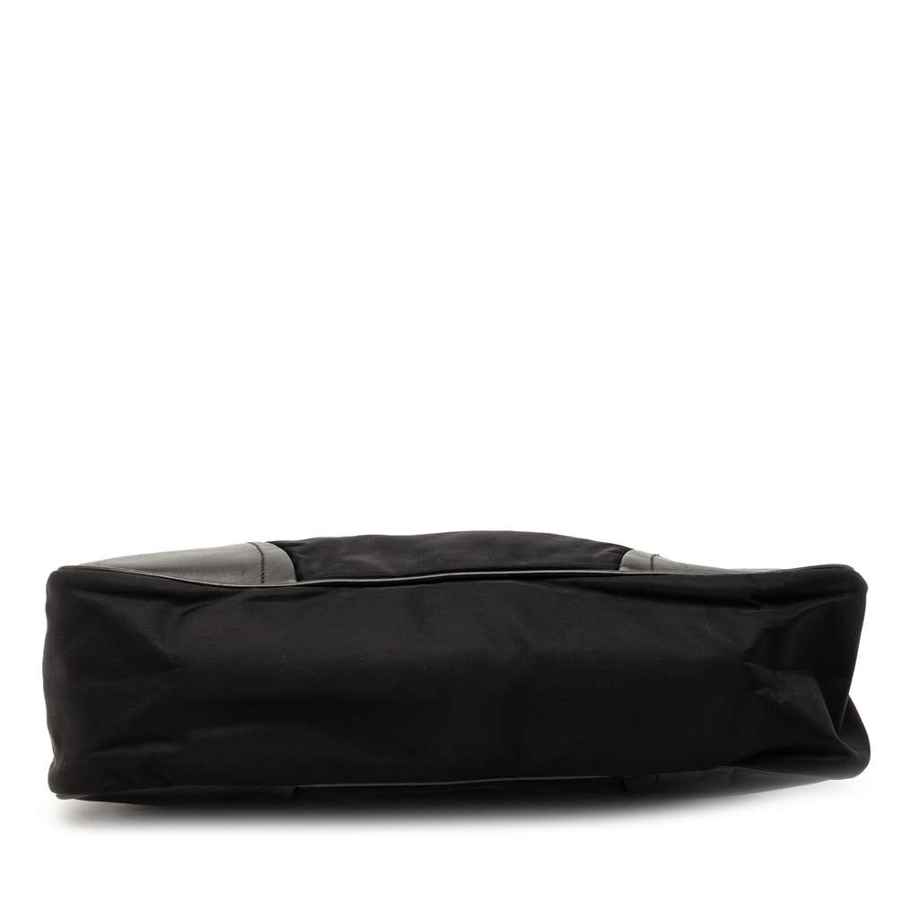 Prada Leather Trimmed Tessuto Shoulder Bag Black Good condition - Inside View