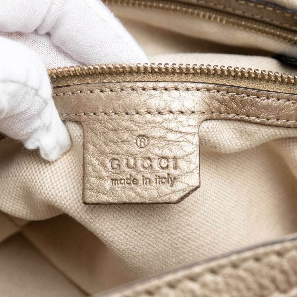 Gucci GG Canvas Bella Flap Satchel Beige Good condition - Box View