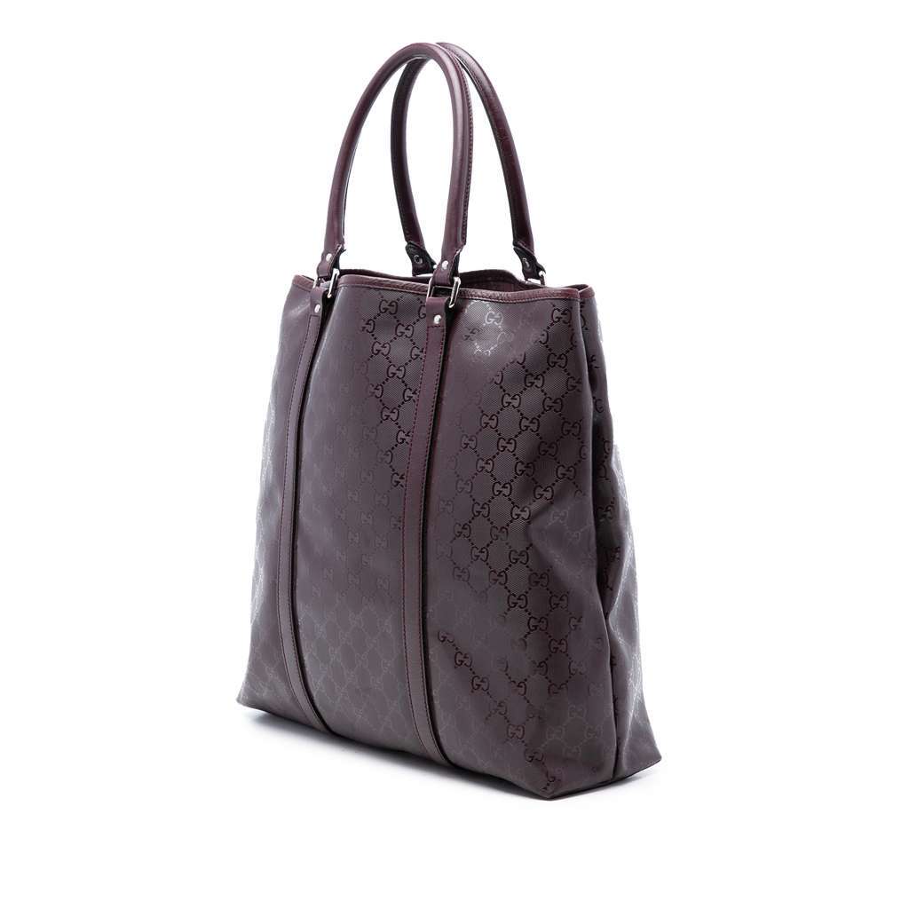 Gucci GG Imprime Joy Vertical Tote Red Canvas Good condition - Back View