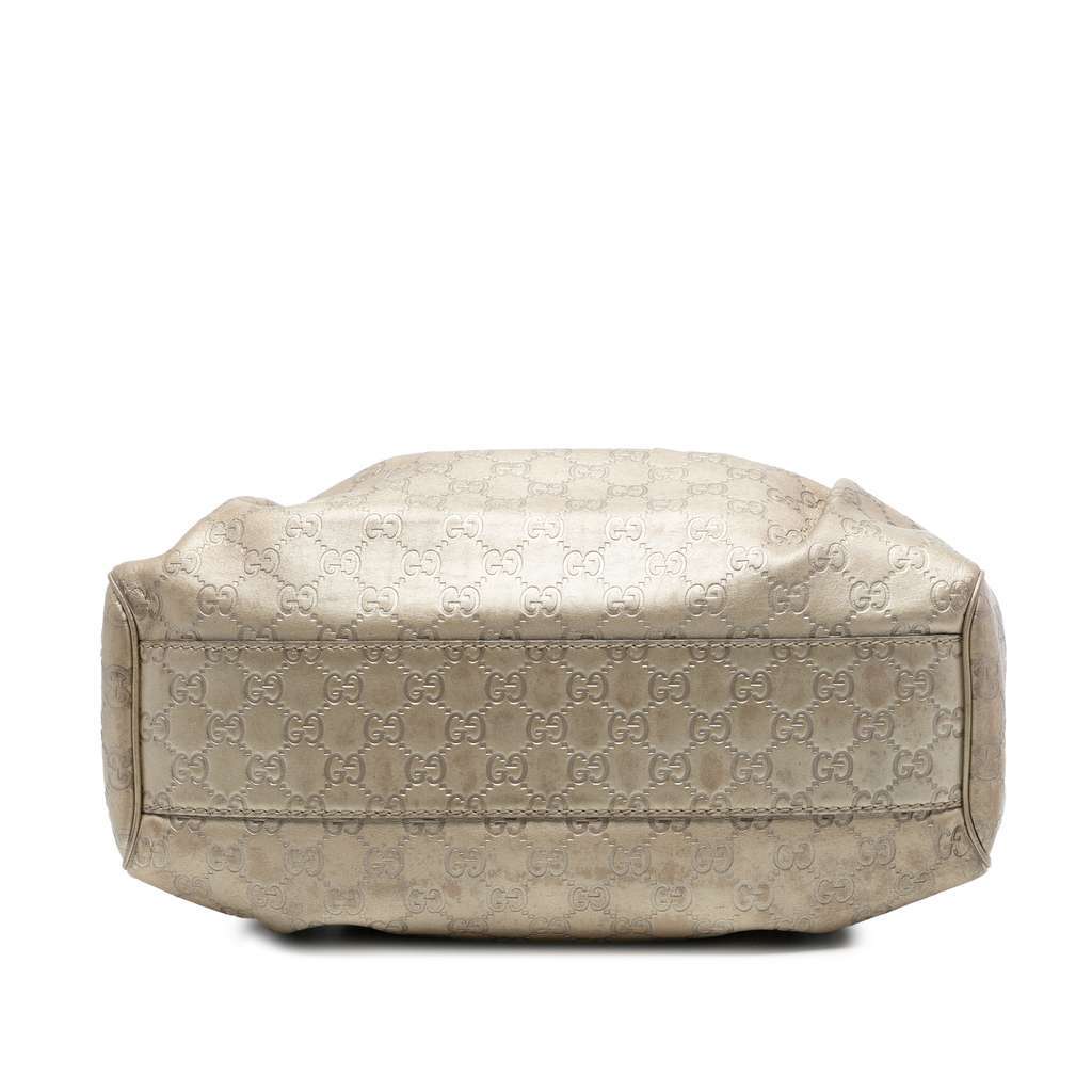 Gucci Medium Guccissima Sukey Tote Gold Leather Good condition - Inside View