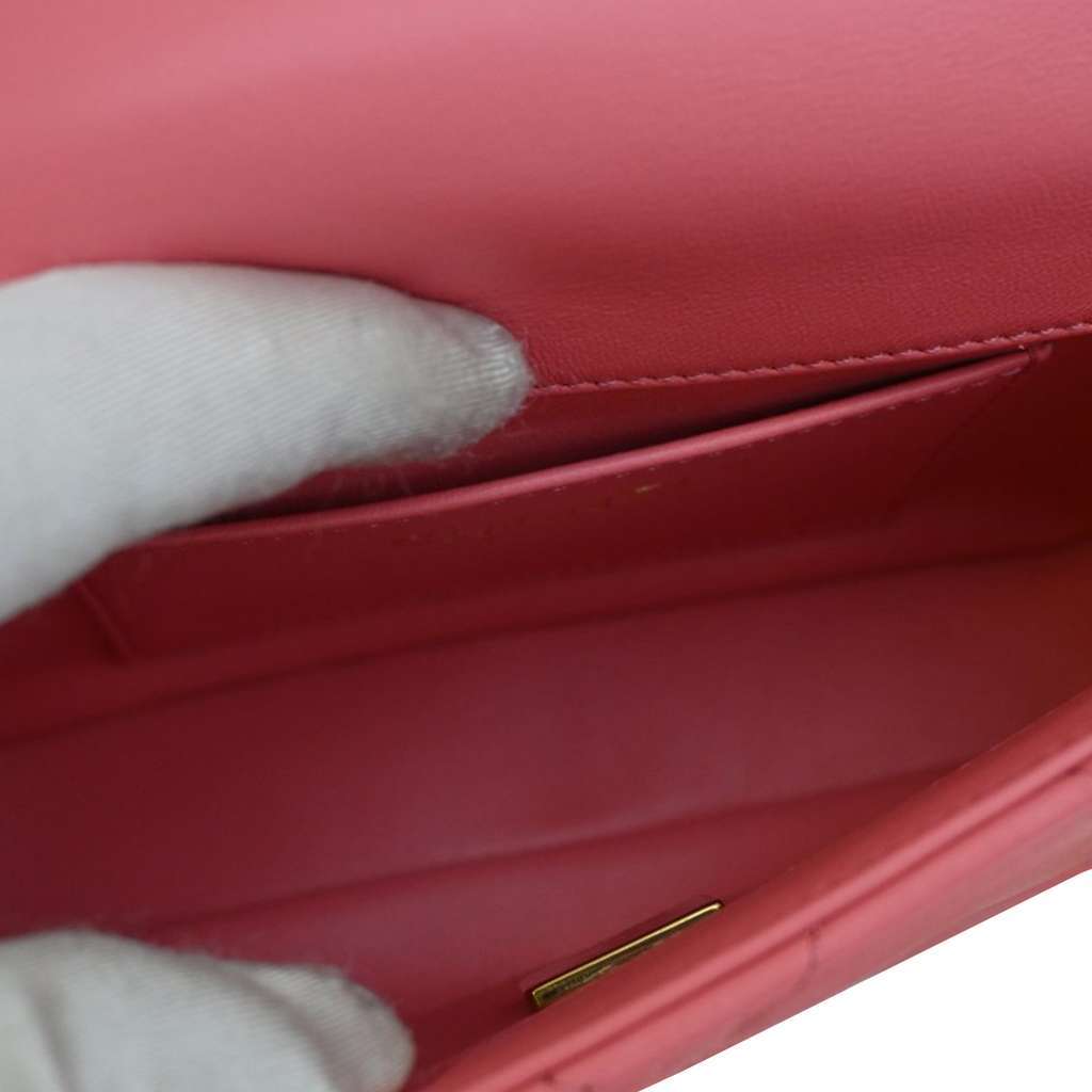 Chanel Mini Lambskin Pending CC Flap Pink Leather Good condition - Box View