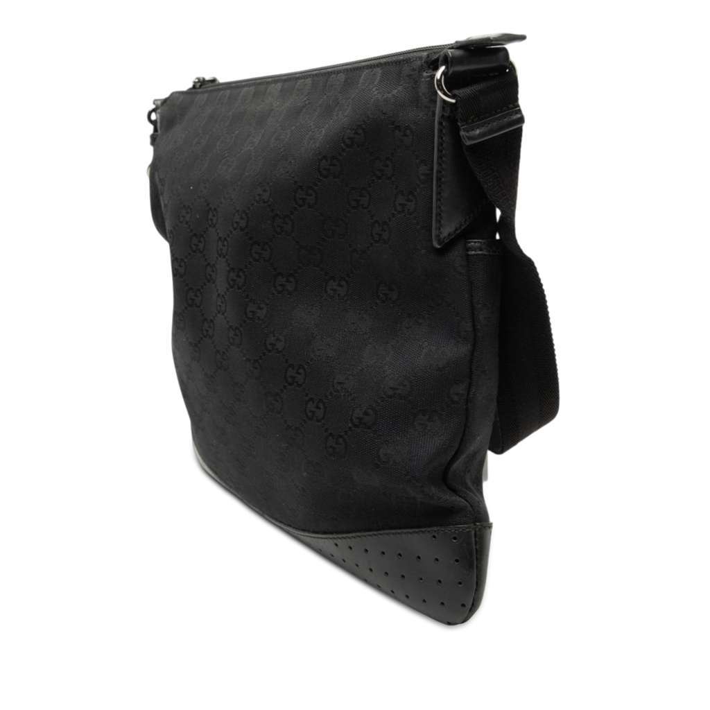 Gucci GG Canvas Crossbody Black Canvas Fair condition - Back View