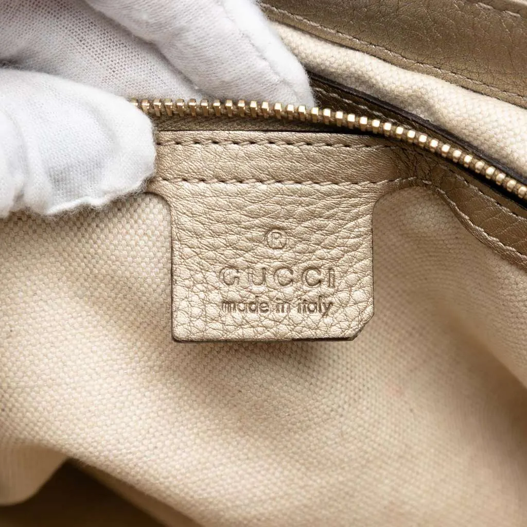 Gucci GG Canvas Bella Flap Satchel Beige Very good - Box View
