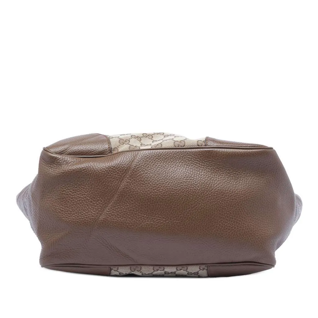 Gucci GG Canvas Bree Zippered Tote Beige Very good - Inside View