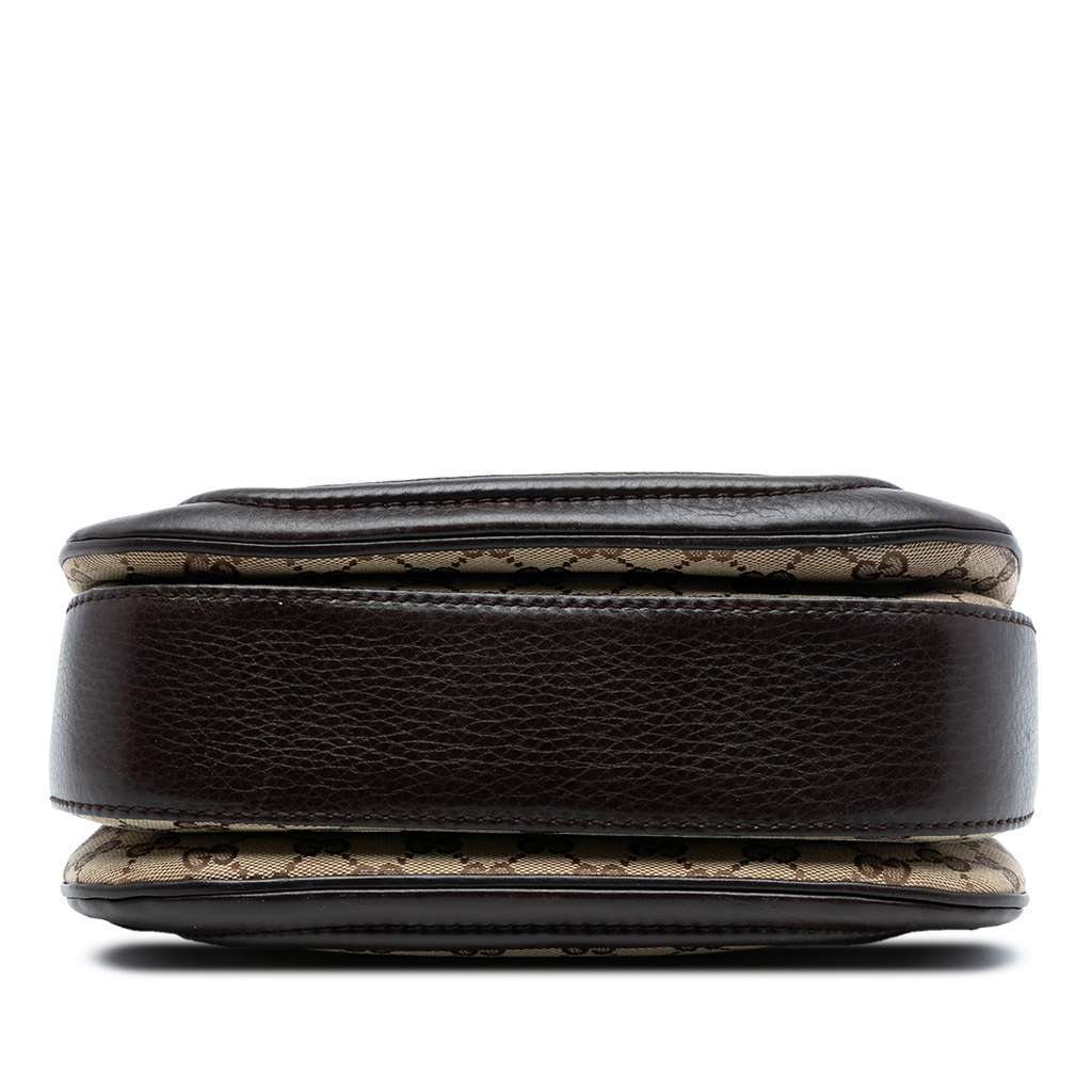 Gucci Medium GG Canvas New Bamboo Top Handle Bag Beige Good condition - Inside View