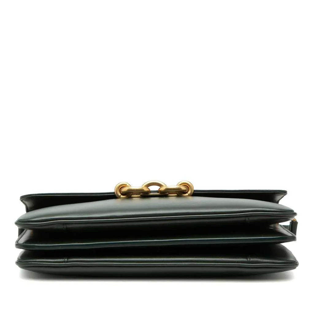 Saint Laurent Smooth Calfskin Le Maillon Crossbody Green Leather Very good - Inside View