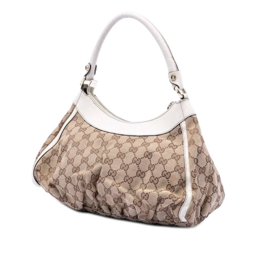 Gucci GG Canvas Abbey D Ring Handbag Beige Good condition - Back View