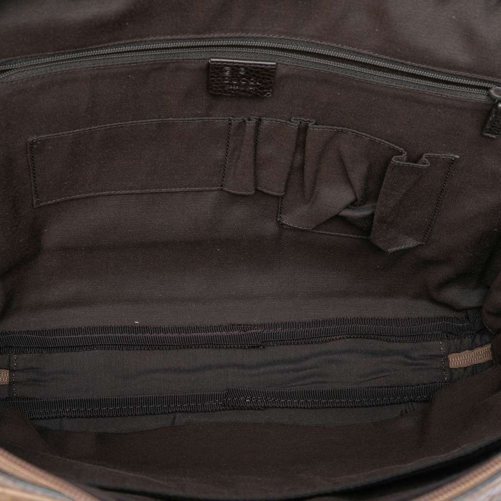 Gucci Guccissima Business Bag Brown Leather Good condition - Model View