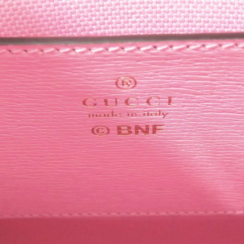 Gucci BNF Mini Textured Dollar Calfskin Bananya Print Vertical Tote Pink Leather Very good - Box View