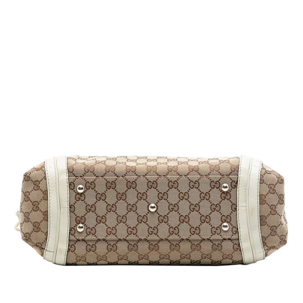 Gucci Medium GG Canvas Bella Shoulder Bag Beige Good condition - Inside View