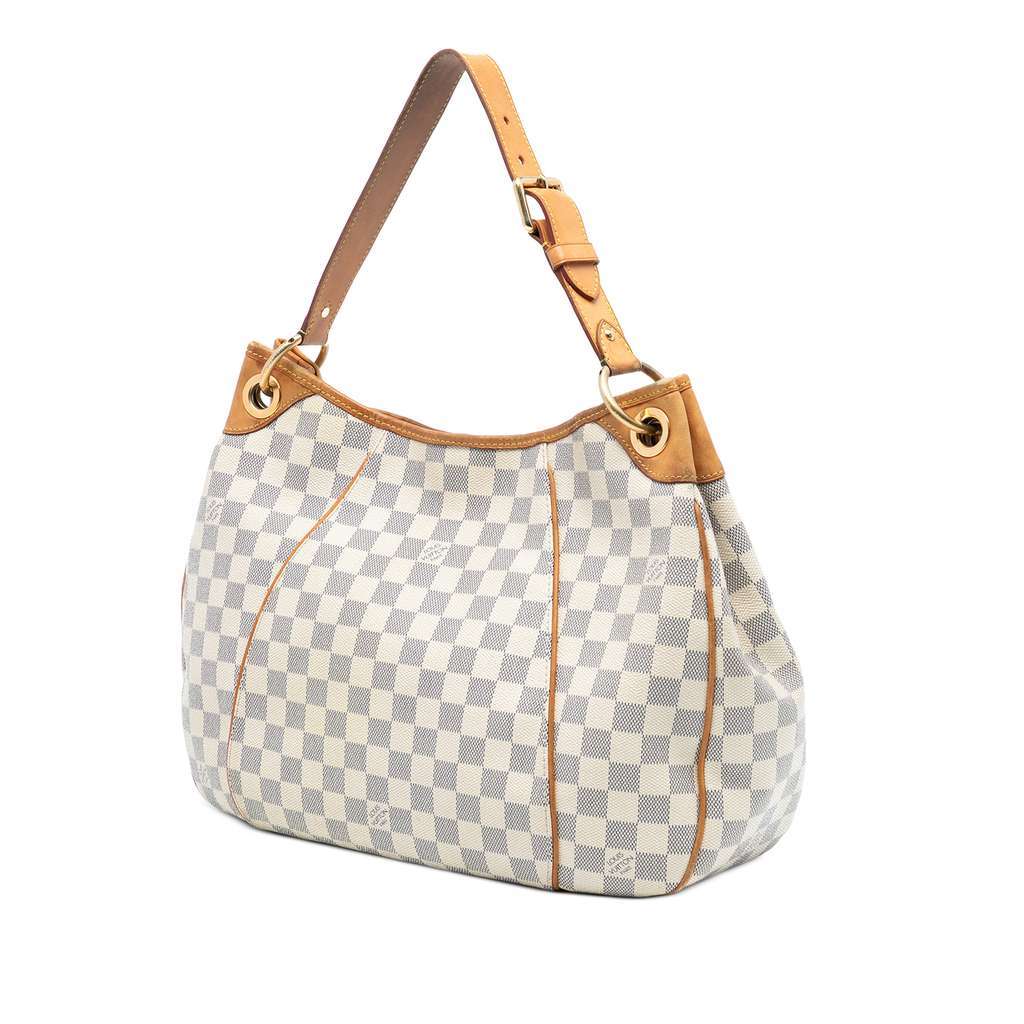 Louis Vuitton Damier Azur Galliera PM White Good condition - Back View