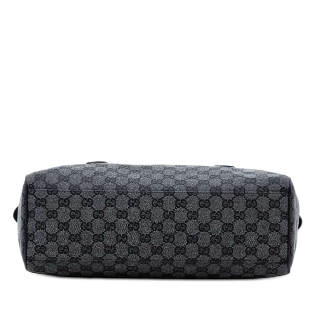 Gucci GG Canvas Boston Bag Grey Canvas Good condition - Inside View